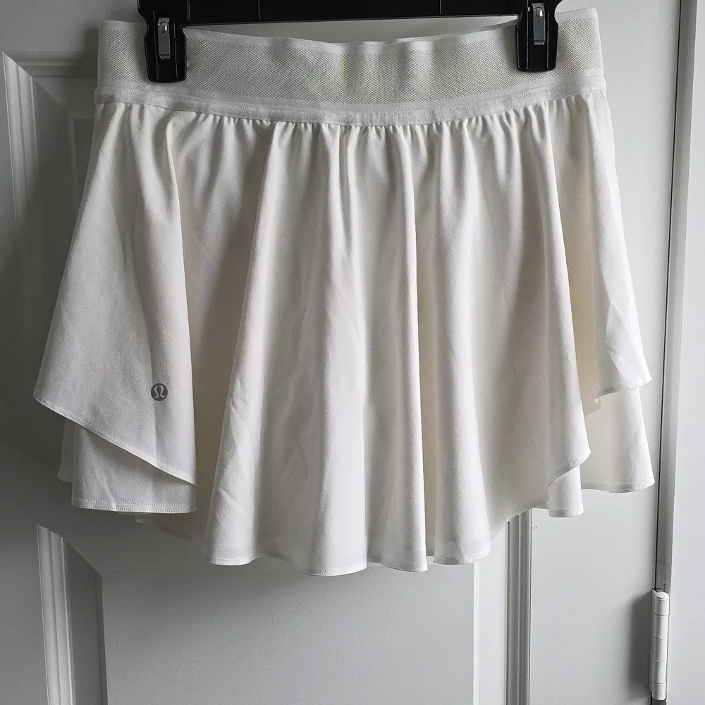 Lululemon Athletica White Tennis/paddleball/pickleball Skirt Size 8 G133 - Picture 2 of 11